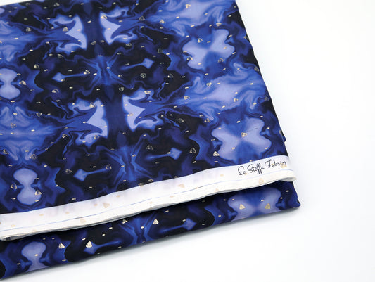 LS-F014  BLUE GEOMETRIC