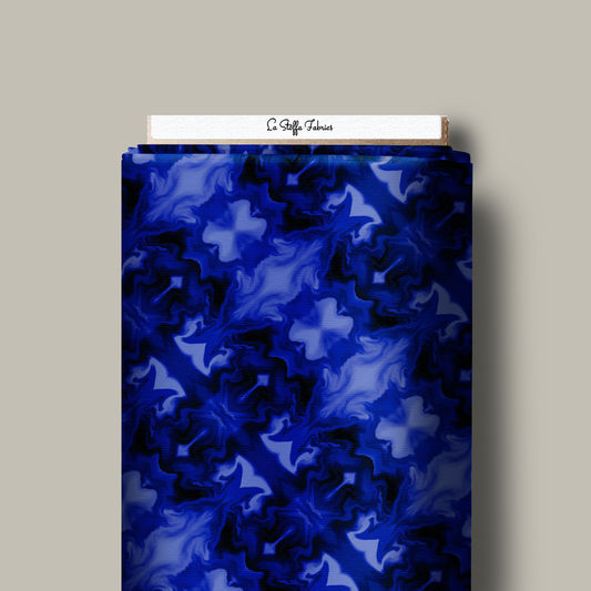 LS-F014  BLUE GEOMETRIC